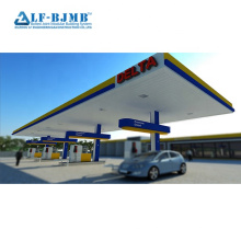 Xuzhou Lfbjmb Langspannweite Stahlfläche Benzin -Tankstelle Konstruktion
